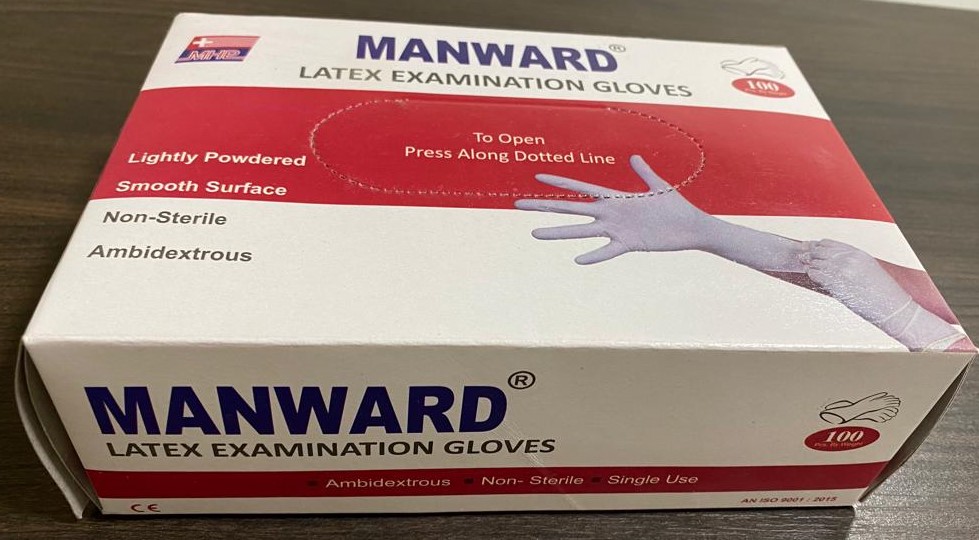 Latex Examination Powder Free Gloves