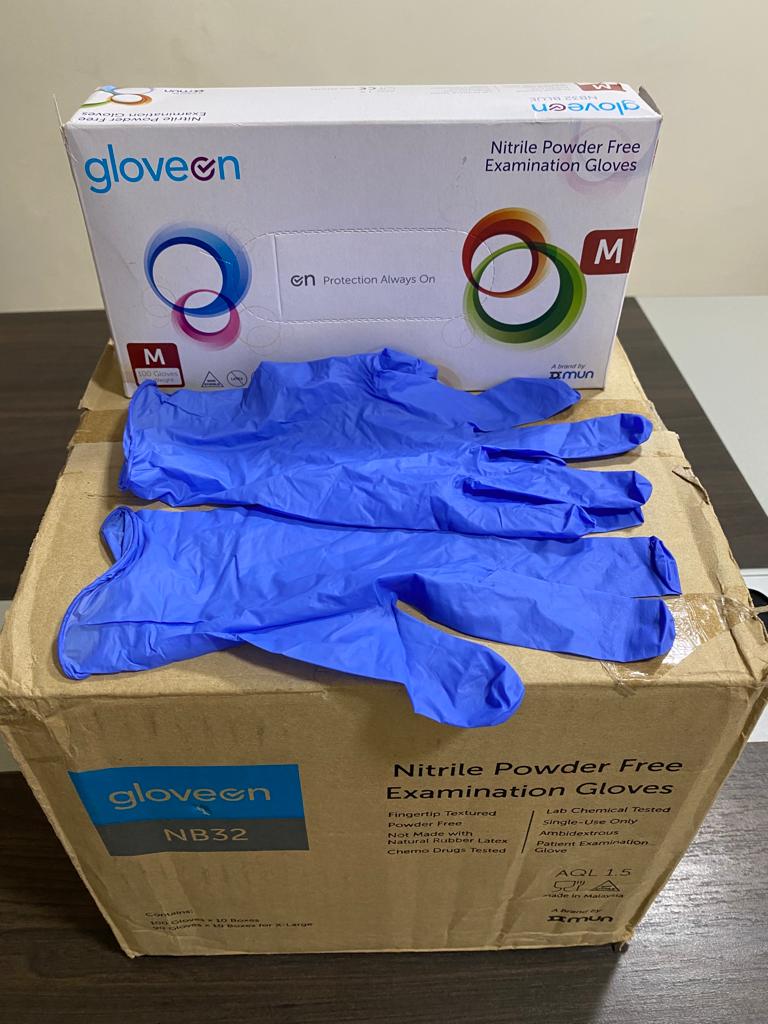 NITRILE BLUE NITRILE SURGICAL GLOVES