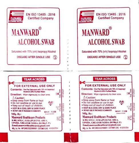 Non Woven Disinfectant Alcohol Swab
