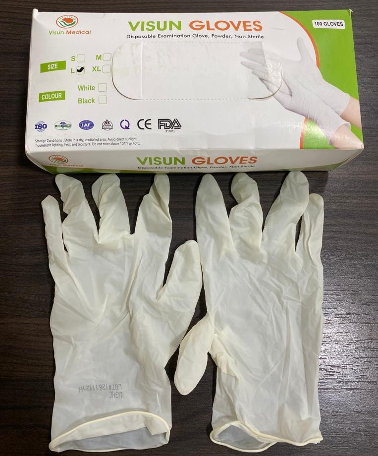LATEX EXAMINATION GLOVES POWDER FREE